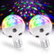 Vaileal 2 Stück LED Diskokugel: LED Discolampe E27 6W RGB Discokugel 360° Rotierend-Partybeleuchtung, Discolicht Partylicht RGB mit 7 Farben, Party Deko für Geburtstagsparty, Disco Lichteffekte