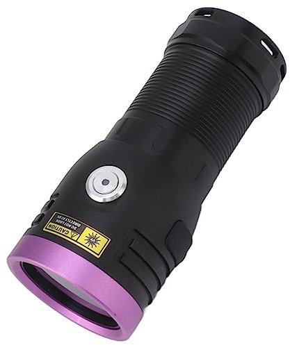 Marhynchus Linterna de Luz Negra de 365 Nm Aleación de Aluminio USB Tipo C 60 W Linterna de Luz de 365 Nm para Detección de Orina de Gato Seca con Potencia Luminosa de 8000 MW