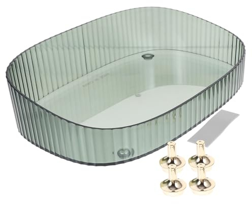 Ciieeo Bandeja Organizadora De Plástico Para Cosméticos y Perfumes Bandeja Pequeña Para Tocador De Baño Decorativa y Práctica