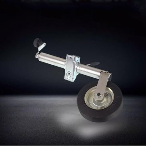 QICBYING Bootsanhängerheber Mit Rad - Anhänger Stützrad Automatik, Schwerlast Anhänger Stützrad, 150kg Automatisches Stützrad, Mit 20 cm Rad, Für Yachten, Boote, Anhänger