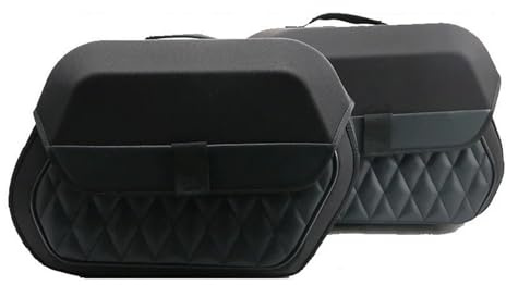 Motorbike Saddle Bags For Softail Fat Boy 2023 2022 2021 2020 Luggage Carrying Bag PE Saddlebag Motorcycle Waterproof Leather Side Bag 19.5L Motorcycle tool bag