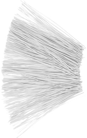 Uonlytech Fascette Metalliche Riutilizzabili per Cablaggio e Organizzazione Cavi, Legaccio in Filo di Ferro Rivestito Bianco 15 Cm 500 Pezzi, per Giardinaggio e Uso Domestico
