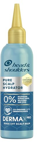 Head & Shoulders DermaXPro Pure Scalp Hydrator 145ml for Dry Scalp, Rinse-off, Lightweight Feel Balm, Free from Sulphated Surfactants, Silicones and Dyes, With Ceramide Complex