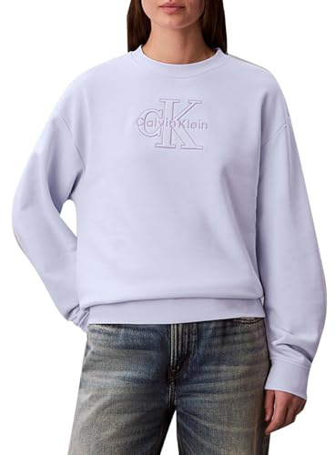 Calvin Klein Felpa Girocollo Donna Lilla LV047F204G Taglia S