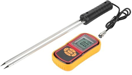 Misuratore di Umidità Misuratore di umidità e temperatura digitale portatile LCD for grano, riso, mais, fagioli, misuratore