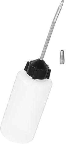 CLISPEED 4piezas Botellas de Aceite Vacías para Máquina de Coser Dispensador Exprimible con Boquilla de Hierro Larga y Tapa Antivertido de Unidades Resistentes y Duraderas para Lubricación