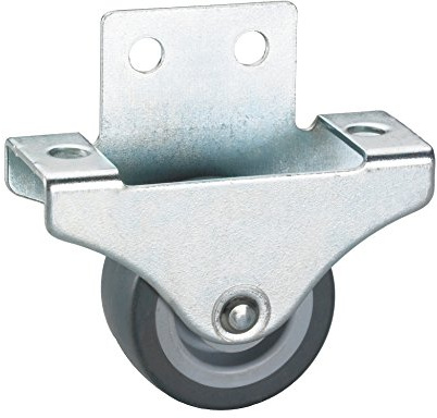 DÖNER + HELMER 791334 Roulette fixe spécial parquet, 38 x 18 mm, pneumatique en TPE Gris Multicolore