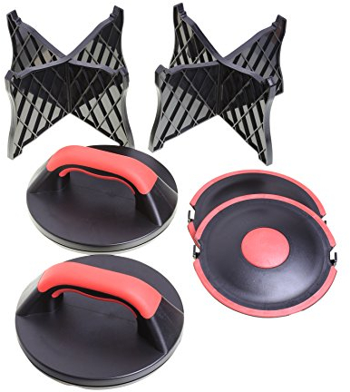 SPORTPLUS Drehbare Liegestützgriffe Drehbar 2er Set “Push-up Extreme” Push Up Bar Liegestütztgriffe höhenverstellbar, geeignet für Anfänger Profis