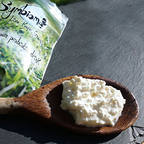 Symbiome - Grani biologici per latte di kefir, in confezione da 1 cucchiaino (5 g), incluse istruzioni (lingua italiana non garantita)