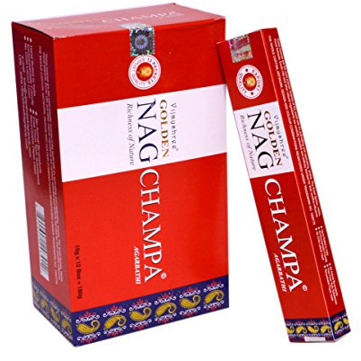 6 box/Pack 120 Sticks Total Vijayshree Golden Nag Champa Quality incense Fragrance from India