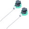 DOITOOL Interruptor de cadena de extracción de interruptor de ventilador de techo de 2 piezas Interruptor de luz de ventilador de 3 velocidades para luces de ventilador de techo (verde)