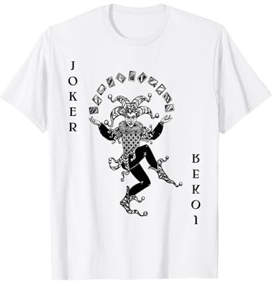 Joker Poker Spielkarte Kostüm Karneval Fasching Joker Kostüm T-Shirt