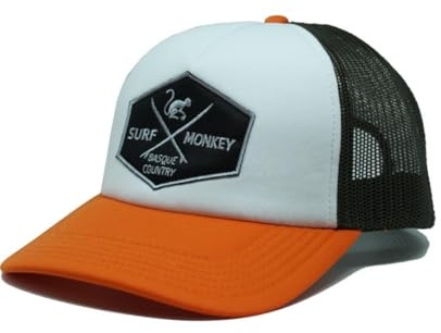 DRESSED IN MUSIC PLAY WITH ME Gorra Trucker Acolchada Ajustable con Rejilla - Gorras de Hombre (Burdeos/Negra)