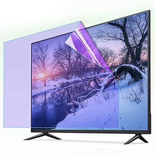 Pellicola protettiva per schermo TV, filtro luce blu, antiriflesso, antigraffio, allevia l'affaticamento degli occhi, per LCD/LED/OLED QLED 4K HDTV 42 (50 pollici senza bordo)