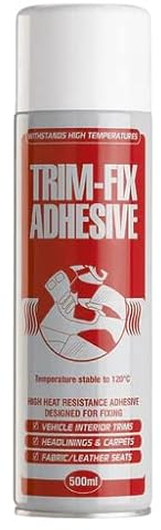 Trim-Fix High Temperature Adhesive Glue Spray for Lining Carpet & Upholstery (1), Ideal for Providing Strong Adhesion and Ensuring a Neat Finish in Your Projects!