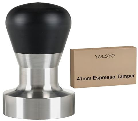 YOLOYO Espresso, 41mm Espresso Tamper with Precisely Manufactured Stainless Steel Base & PVC Handle, 41mm Coffee Tamper Specially Fit for La Marzocco 1 Cup 7g Basket, VST 7g Single Basket and Similar