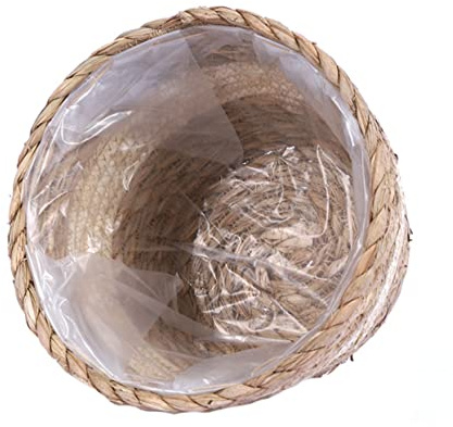 Cabilock 1 Pot De Fleurs en Jute Tissé pour Décoration Dintérieur