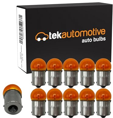 Tek Automotive 207 Amber Car Bulbs Indicator Repeater Light 207A 12V 5W BA15S - Box of 10