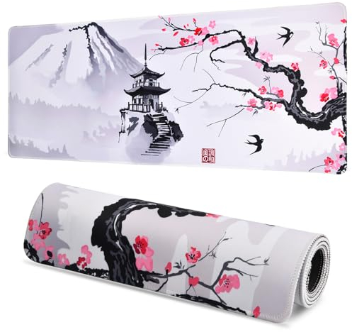 Volumoon 900 x 400 x 3mm XXL Alfombrilla de Ratón Grande, Mouse Pad Gaming con Base de Goma Antideslizante, Alfombrilla Gaming para PC Ratón y Teclado