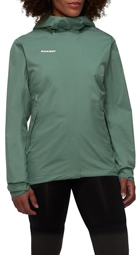 Mammut Alto Series Women's Hardshell Jacket, XS, Green, Hooded Jacket, Functional Jacket, Made of DRYtechnology 2 L, dark jade, XS