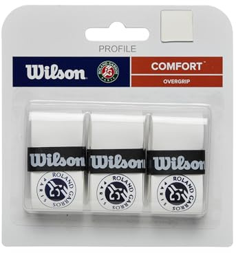 Wilson Roland Garros 2024 Tennis Overgrips White and Blue