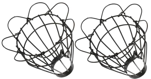 SEWOART 2 Stück Metall Lampenschirm Reptilien Wärmelampe Schutzabdeckung Netzdesign Für Terrarien Haustiere