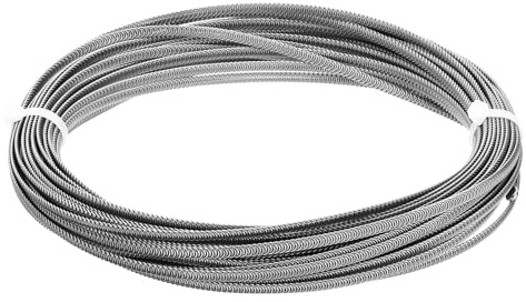 PATIKIL 66 Piedi Stecca Corsetto Acciaio Inossidabile 304 5mm LARGHEZZA | Disossamento Metallico Acciaio Spirale Struttura Forma a 32 Punte Disossamento Acciaio, per Forniture Corsetti