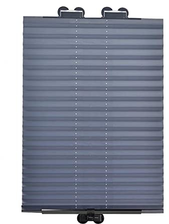 Agashi Plissee-Rollos Mit Saugnäpfen, Tragbarer, Einziehbarer Rollo, Temporäre Jalousien Für Türen, Fenster, Autos, Sichtschutz/80 * 180Cm/31.5 * 71In