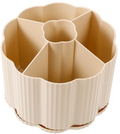 Operitacx 360grad Rotierender Kosmetikpinselhalter Drehbarer Make-up Organizer Mit Mehreren Fächern Für Schminktisch Und Büro Zur Aufbewahrung Von Kosmetikprodukten Und Pinsel