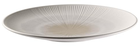 APS 85506 Teller -BLUSH- Ø 42 cm, H: 3,5 cm, Melamin weiß/beige