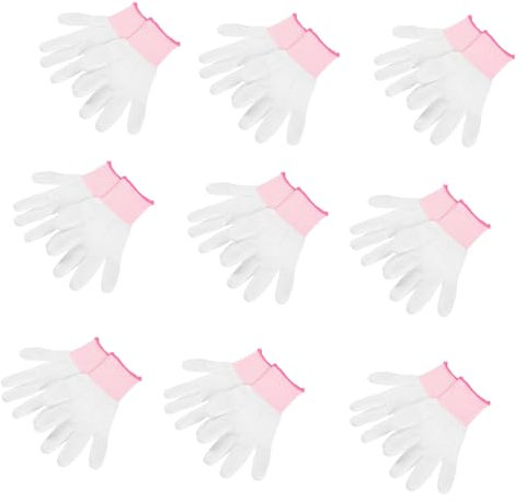 Cabilock 12paires Gants Antistatiques Enduits De Pu Nylon Pour Construction Jardinage Travail Du Couture Quilting Roses