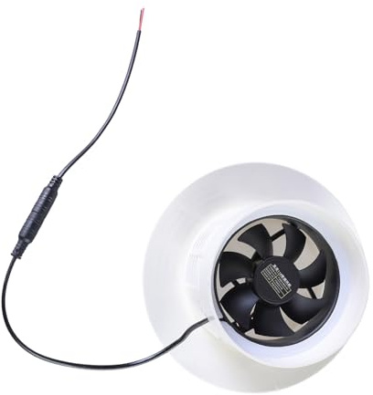 Ventilatore ad alta velocità per finestra, da parete, silenzioso, 3 W, 110 mm, eliminazione efficiente per bagno, cucina, WC