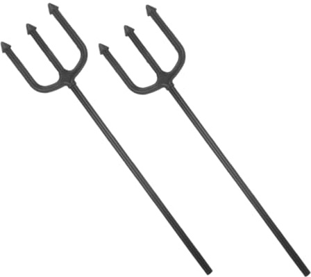 Beaupretty Demon Fork Devil Fork Black 2pcs Cosplay and Stage Performance Prop Halloween Decor