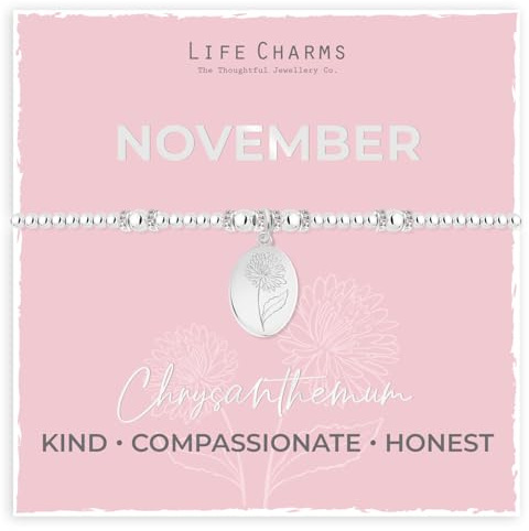 Life Charms Birth Flower Bracelets