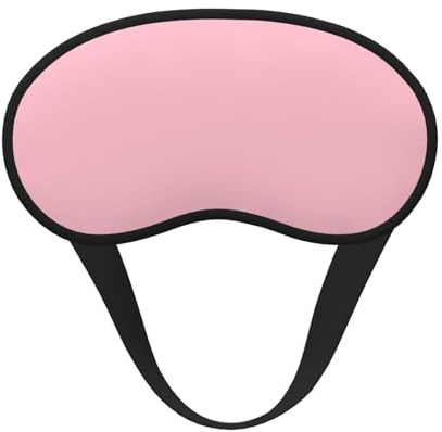 Natürliche rosa Schlaf-Augenmaske, weich und bequem für Männer, Frauen, bequeme Schlafmaske