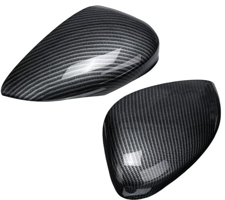 Rückspiegelkappe Für Ford Für Fiesta Für MK7 2008 2009 2010 2011 2012 2013 2014 2015 2019 Carbon Fiber Außenspiegel Abdeckkappe Lackiert Spiegelkappen