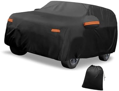 Vectzeta Cubierta de coche, for Kia, película aluminio EV9, impermeable al aire libre, protección contra el sol, la lluvia, nieve, granizo Cubierta completa para coche al aire libre