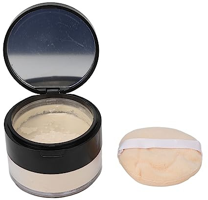 Yinhing Polvere di Finitura 15 G, Polvere Traslucida Leggera a Fissaggio Sciolto, Trucco Traspirante a Lunga Durata, con Design Compatto e Portatile, Indossare e Ritoccare Tutto il