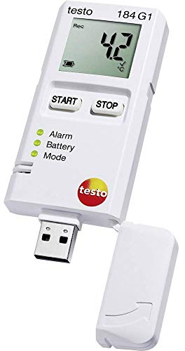 testo - 184 G1 - 0572 1846 - Datenlogger Erschütterung, Feuchte und Temperatur zur Überwachung von Erschütterung, Feuchtigkeit und Temperatur