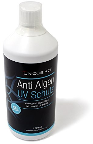 Unique Koi Anti Algen UV Schutz 1000 ml für 80000 L Teichwasser