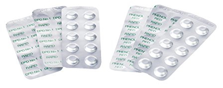 Chlor/pH Testtabletten für Wassertestgerät, je 30 Stück
