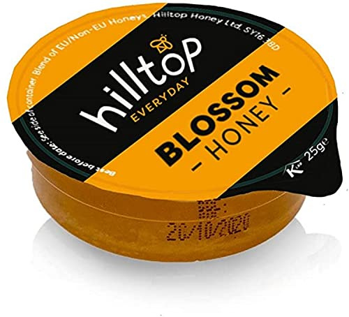 Hilltop Honey - Blossom Honey -Individual Pots - 100 x 25g