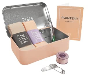 Kit Professionale per Scarpe da Punta A0524 Classic Ribbon Kit Ballerina Etoile Sport Danza Classica Allenamento Fitness Palestra Ballo Scuola Scarpa Saggio Scarpetta (Rosa)