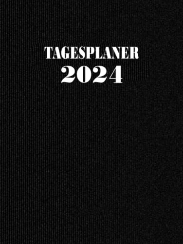 2024 Tagesplaner: Großer Jahresplaner 2024 | 01 Tag = 01 Seite | 365 tage von 01/01/2024 bis 31/12/2024 | Zeitplan von 08:00 bis 19:00 Uhr | Kalender 2024 | 21x28 din a4 | 384 Seiten