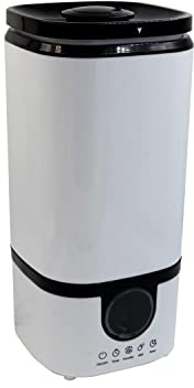 PUR LINE | Humidificador Ultrasónico 22W en Torre con Depósito 4.5L, Control de Humedad con Higrostato y Temporizador - Humidificador Silencioso para Habitaciones hasta 33m² con Selector de Humedad