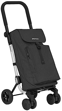 Playmarket Easy Go Fresh. Carro de la Compra con Bolsa Desmontable, Plegado Compacto, Ruedas Delanteras giratorias. Capacidad 40L