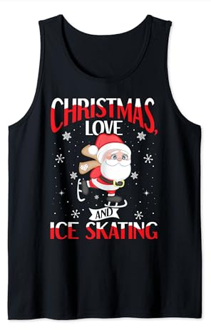 Ice Sakting Eiskunstlauf Outfit Weihnachten Liebe Eislaufen Tank Top