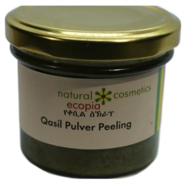 Qasil Organic Peeling für Gesicht, verwendet als Maske, Anti Akne, nur 3 Zutat, zur Tiefenreinigung, Jugendliche Hautpflege und Porenreinigung