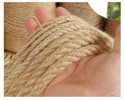1–14 mm natürliche Jute-Schnur, Vintage-Juteseil, Kordel für Heimwerker, Handwerk, Geschenkverpackung, Gartenarbeit, Hochzeitsdekoration (Farbe: 2 mm, 100 m)