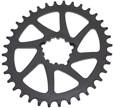 GFDSGRE Kettenblatt Ovaler Kettenblatt 3mm 6mm Offset direkter Halterung 3 2T 34T 36 38 MTB Rennrad 6 mm Kettenblatt 38 ZäHne(6mm oval 38T)